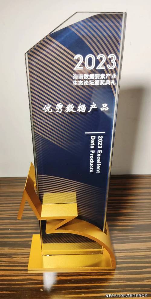 中电信数城科技公司在2023海南互联网大会上荣获年度优秀数据产品奖